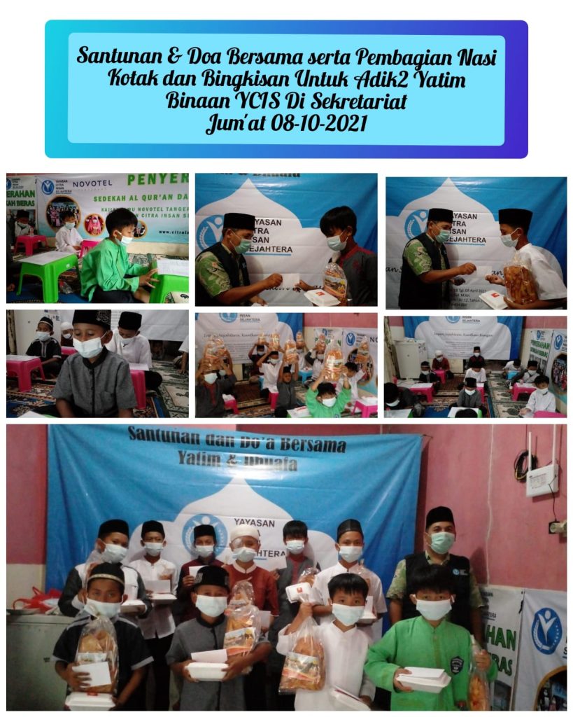 Kegiatan Santunan dan Do'a Bersama 08102021